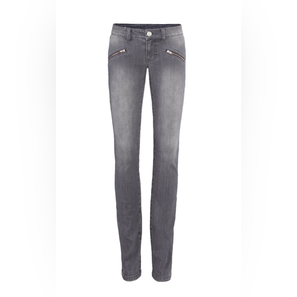 LAST CHANCE will donate to charity July 13 cabi light gray Zip Skinny jeans sz 8